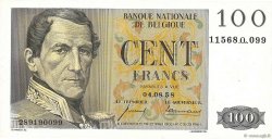 100 Francs BELGIUM  1957 P.129c