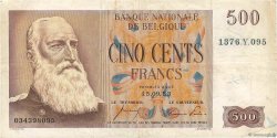 500 Francs BELGIQUE  1953 P.130 TB