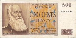 500 Francs BELGIQUE  1958 P.130