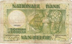 50 Francs - 10 Belgas BELGIEN  1938 P.106 SGE