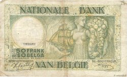 50 Francs - 10 Belgas BELGIQUE  1942 P.106 B
