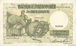 50 Francs - 10 Belgas BELGIQUE  1947 P.106 TTB