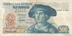 500 Francs BELGIUM  1963 P.135a