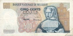 500 Francs BELGIUM  1963 P.135a VF