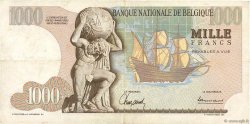 1000 Francs BÉLGICA  1963 P.136a BC+