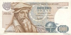 1000 Francs BELGIUM  1965 P.136a VF