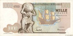 1000 Francs BELGIO  1965 P.136a BB