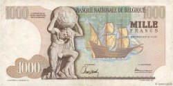 1000 Francs BELGIQUE  1966 P.136a TTB