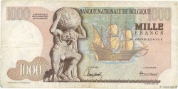 1000 Francs BELGIQUE  1967 P.136a TB