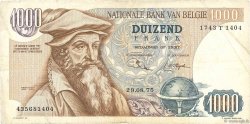 1000 Francs BELGIUM  1975 P.136b F