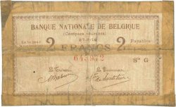 2 Francs BELGIQUE  1914 P.082 AB