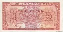 5 Francs - 1 Belga BELGIUM  1943 P.121 XF