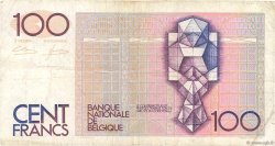 100 Francs BELGIQUE  1982 P.142a TB