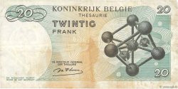 20 Francs BELGIQUE  1964 P.138 TB