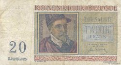 20 Francs BELGIQUE  1950 P.132a TB