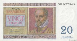 20 Francs BELGIQUE  1950 P.132a NEUF