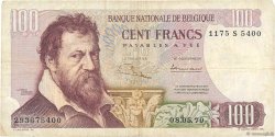 100 Francs BELGIUM  1968 P.134a