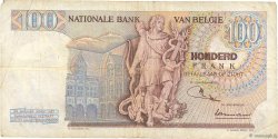 100 Francs BELGIQUE  1968 P.134a TB