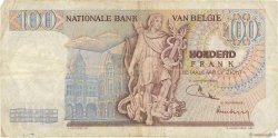100 Francs BELGIQUE  1971 P.134b TB