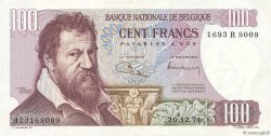 100 Francs BELGIQUE  1971 P.134b SUP