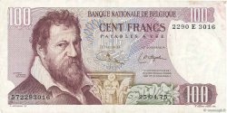 100 Francs BELGIQUE  1971 P.134b