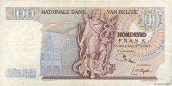 100 Francs BELGIUM  1971 P.134b VF