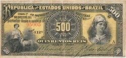 500 Reis BRASILIEN  1893 P.001b