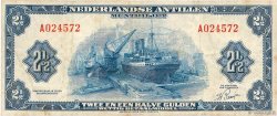 2,5 Gulden ANTILLES NÉERLANDAISES  1955 P.A01a TB+