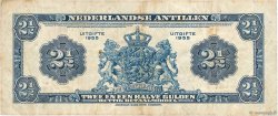2,5 Gulden ANTILLES NÉERLANDAISES  1955 P.A01a TB+