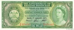 1 Dollar HONDURAS BRITANNIQUE  1972 P.28c