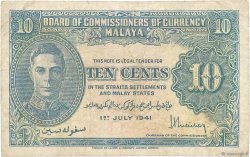 10 Cents MALAYA  1941 P.08