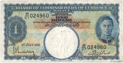 1 Dollar MALAYA  1941 P.11 TB