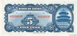 5 Yüan CHINE  1940 P.0084 pr.NEUF
