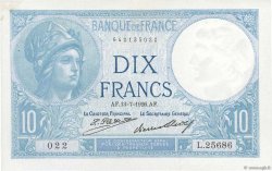 10 Francs MINERVE FRANCE  1926 F.06.11 pr.SUP