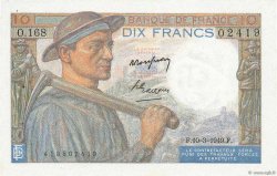 10 Francs MINEUR FRANCE  1949 F.08.20 SPL