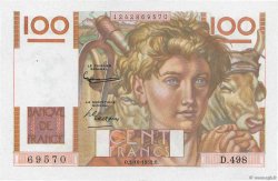 100 Francs JEUNE PAYSAN FRANCE  1952 F.28.34