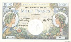 1000 Francs COMMERCE ET INDUSTRIE FRANCE  1940 F.39.03 SUP