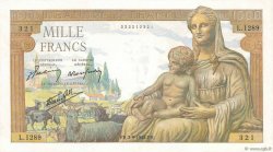 1000 Francs DÉESSE DÉMÉTER FRANCE  1942 F.40.06 SUP