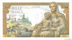 1000 Francs DÉESSE DÉMÉTER FRANCE  1942 F.40.09