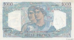 1000 Francs MINERVE ET HERCULE FRANCE  1949 F.41.28 SUP