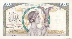 5000 Francs VICTOIRE Impression à plat FRANCE  1939 F.46.15 pr.SUP