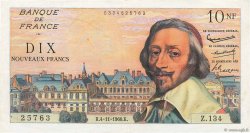 10 Nouveaux Francs RICHELIEU FRANCE  1960 F.57.11 VF+