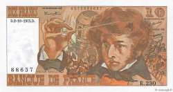 10 Francs BERLIOZ FRANCE  1975 F.63.13 AU+