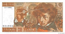 10 Francs BERLIOZ FRANCE  1976 F.63.19 AU-