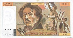100 Francs DELACROIX modifié FRANCIA  1980 F.69.04a FDC