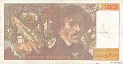 100 Francs DELACROIX imprimé en continu FRANCE  1990 F.69bis.02a TB