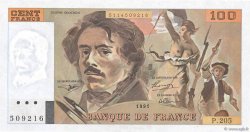 100 Francs DELACROIX imprimé en continu FRANCE  1991 F.69bis.04c