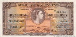 5 Shillings BERMUDA  1952 P.18a
