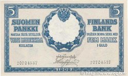 5 Markkaa FINLANDE  1909 P.020 SPL+