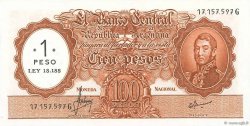1 Peso sur 100 Pesos ARGENTINE  1969 P.282 pr.NEUF